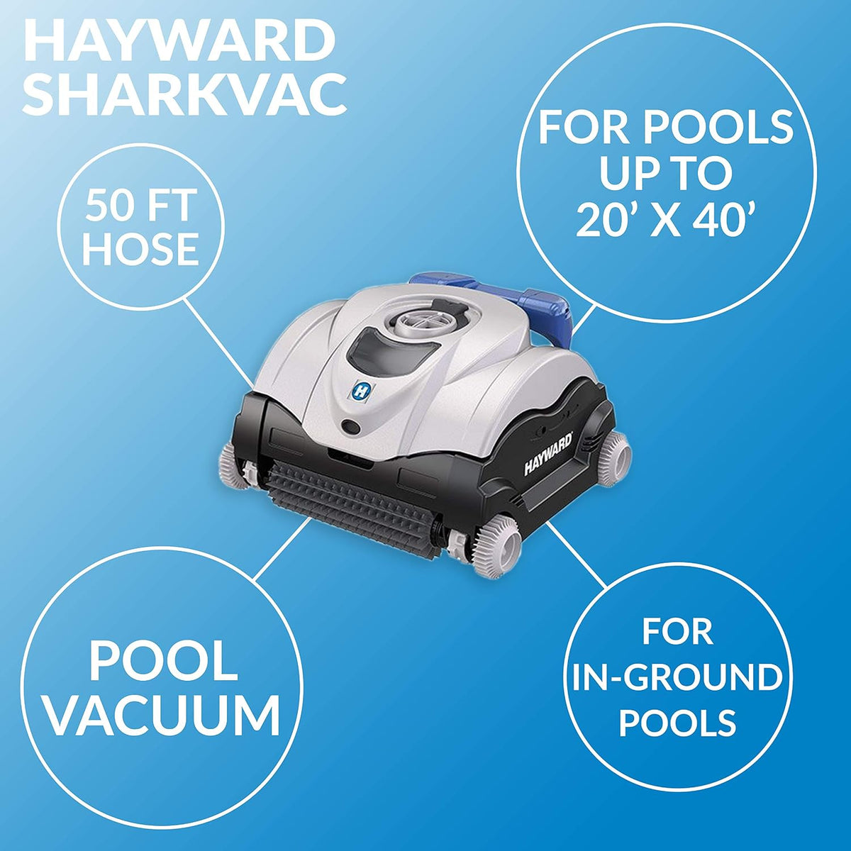 Hayward Sharkvac XL Robotic Pool Vacuum Cleaner for Inground Pools