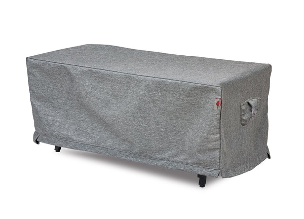 Premium Heavy-Duty Rectangular Fire Table Cover - 3-Layer Water & UV-Resistant, Platinum Series, 53"W x 33"D x 25"H for Outdoor Patio Furniture
