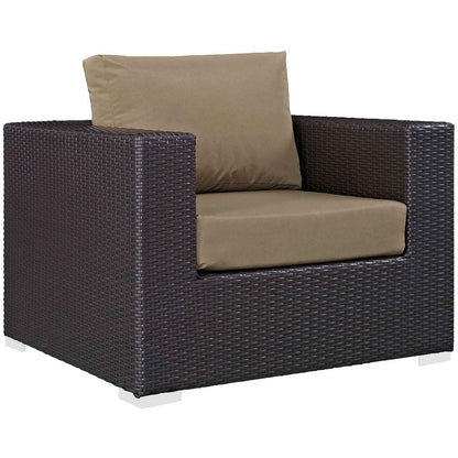 Patio Elegance Outdoor Sectional Set - 10-Piece Convene Lounge Set by Modway