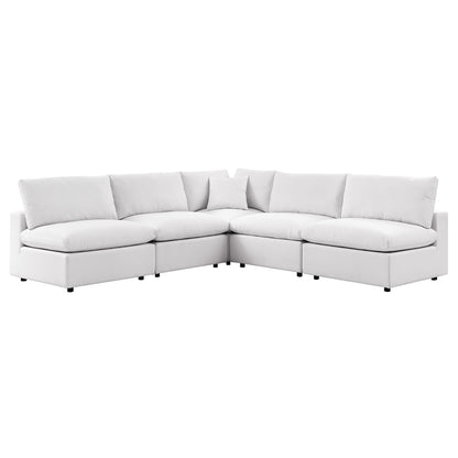 Patio Elegance Outdoor Sectional Sofa Set by Modway – Stylish 5-Piece Furniture for Patios