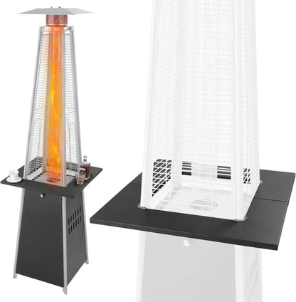 Pyramid Flame Patio Heater Accessory Table - Black