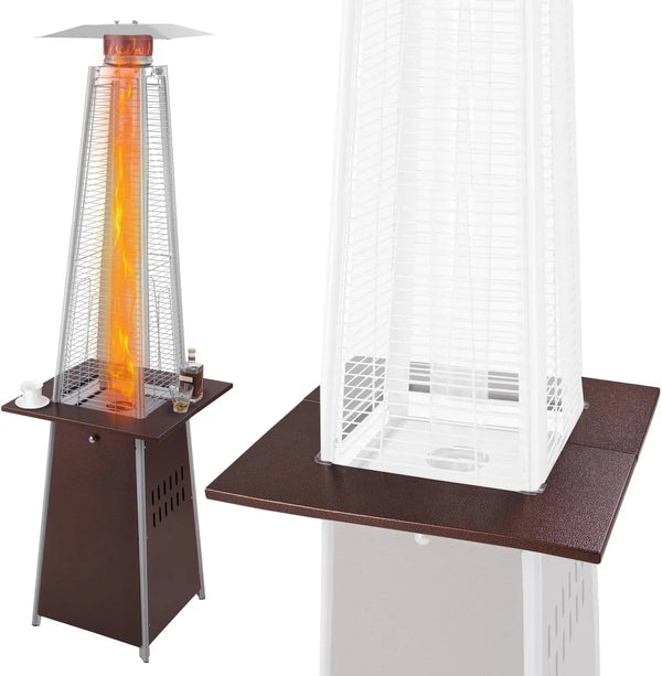 Pyramid Flame Patio Heater Accessory Table - Bronze