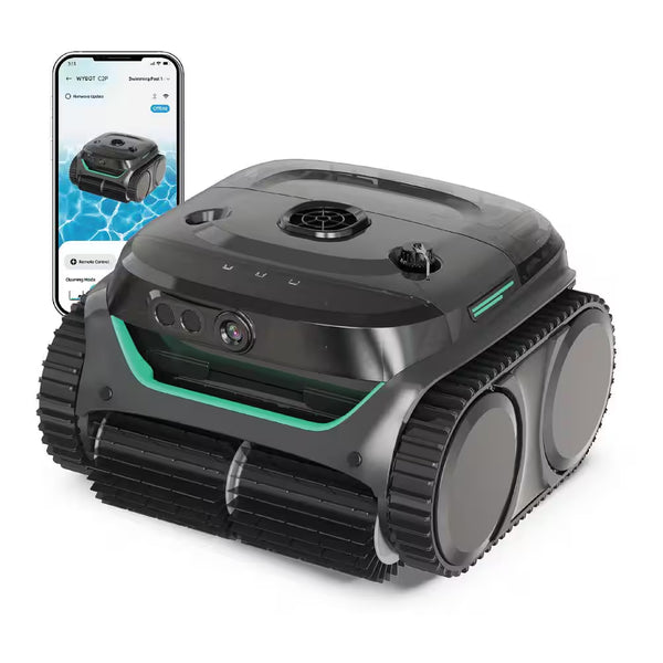 C2 Pro Vision Robotic Suction Pool Vacuum Concrete Surfaces W/ AI Camera Ultra Filter Pool Cleaner