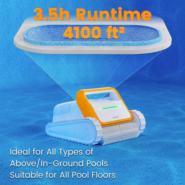 Robotic Pool Vacuum Vacuum for Above-Ground and In-Ground Pools